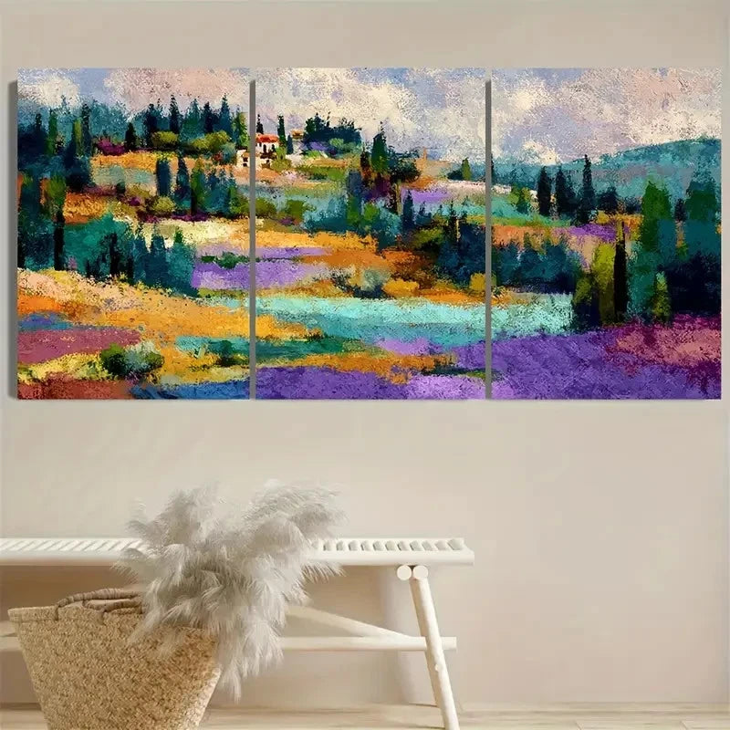 3pcs Small Print of Israeli Art. Metal Print Ready to Hang Art