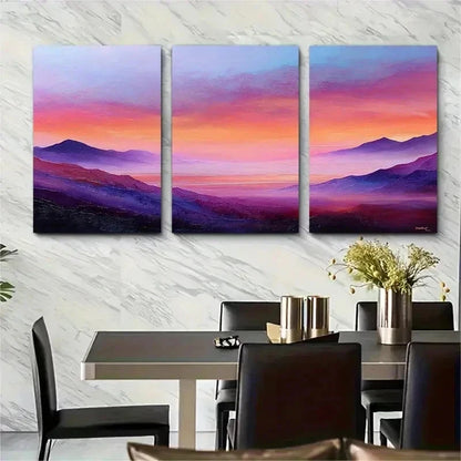 3pcs Abstract River Landscape Nature Perfect Wall Art Set Canvas Framed 50x70cm - High Quality Print 100% Australian Made Wall Canvas Ready to Hang - Bella Home Decor