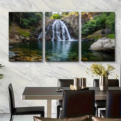 3pcs Upper Cascadero Falls Art Landscape Metal Print Ready to Hang Art