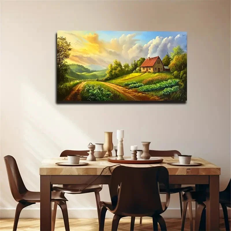 Ecological Style Decorative Wall Art Canvas Office Home Room Framed 120x60cm