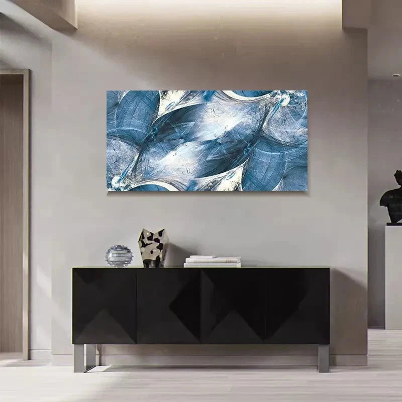 Abstract Modern Nordic Minimal Wall Art Canvas Office Home Room Framed 120x60cm