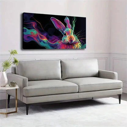 Elegant Rabbit Modern Décor Wall Art Canvas Office Home Room Framed 120x60cm - Bella Home Decor