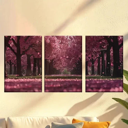 3pcs Classic Style Charming Spring Cherry Wall Art Canvas Unframed – High Quality Print 100% Australian Made Wall Canvas - Bella Home Decor