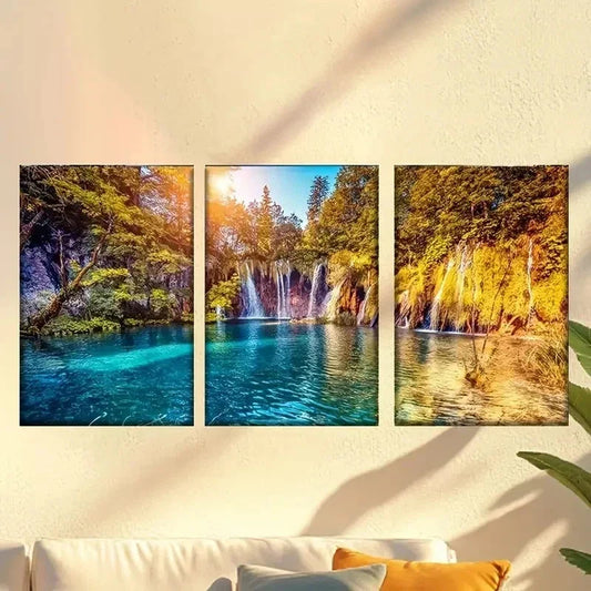 3pcs a Beautiful Landscape Wall Art Canvas Unframed – High Quality Print 100% Australian Made Wall Canvas