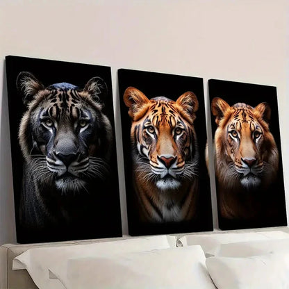 3pcs  Animals Modern Boho Art Preppy A   Wall Art Set Canvas Framed 50x70cm - High Quality Print 100% Australian Made Wall Canvas Ready to Hang - Bella Home Decor
