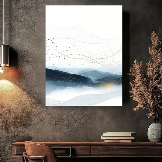 Beautiful Modern Minimalist Abstract Painting 40x60cm Metal Print Ready to Hang