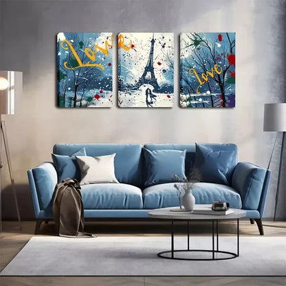 3pcs Triple Abstract Wall Art Canvas Unframed - High Quality Print 100% Australian Made Wall Canvas