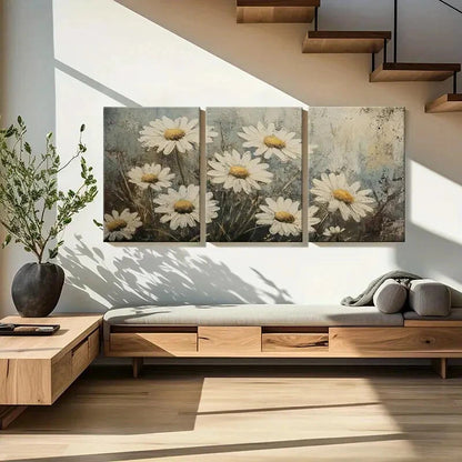 3pcs Flowers Wildflowers Pastoral Scene Metal Print Ready to Hang Art - Bella Home Decor