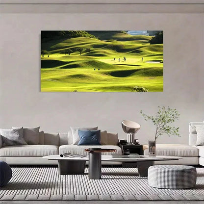 Golf Course Aesthetic Decor Wall Art Canvas Office Home Room Framed 120x60cm - Bella Home Decor