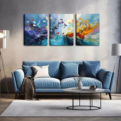 3pcs Magical Abstract Tree Wall Art Set Canvas Unframed - High Quality Print 100% Australian Made Wall Canvas