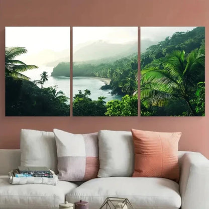 3pcs Corcovado National Park Travel Scenery  Wall Art Set Canvas Unframed - High Quality Print 100% Australian Made Wall Canvas - Bella Home Decor