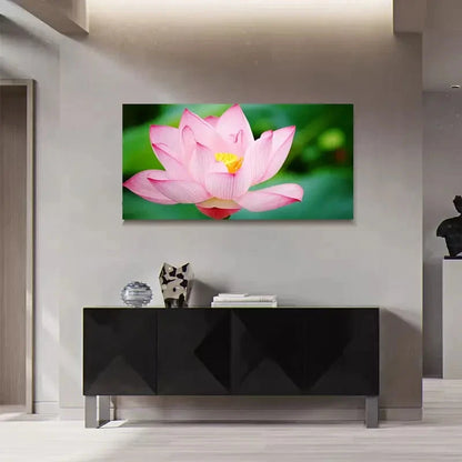 Botany  Lotus Flower Fresh Wall Art Canvas Office Home Room Framed 120x60cm