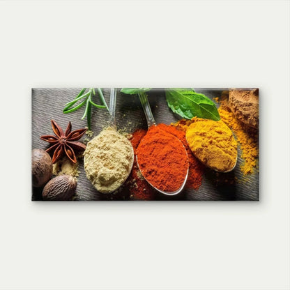 Modern Spices & Herbs Wall Art Canvas Office Home Room Framed 120x60cm