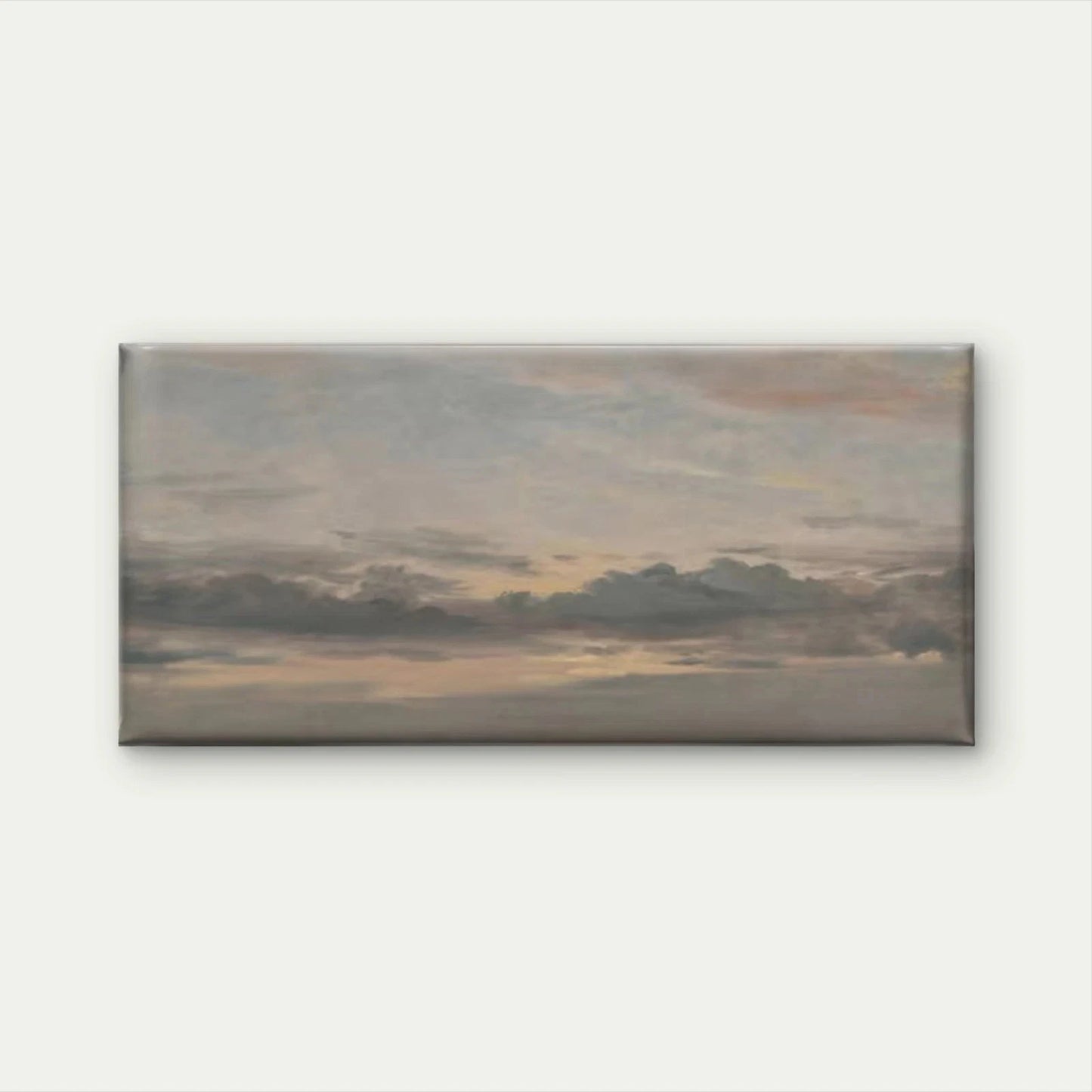 Cloudy Sunset Sky Wall Art Canvas Office Home Room Framed 120x60cm