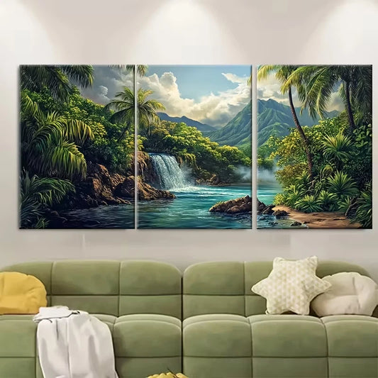3pcs , Costa Rica Travel Metal Print Ready to Hang Art