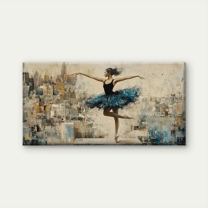Ballerina Dancer Wall Art Canvas Office Home Room Framed 120x60cm