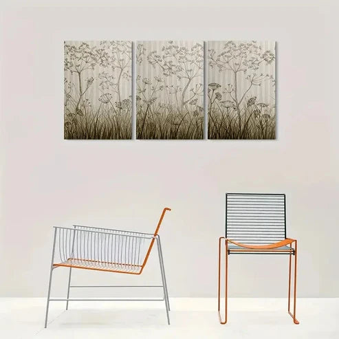 3pcs Modern Abstract Floral Nature Wall Art Canvas Unframed - High Quality Print 100% Australian Made Wall Canvas
