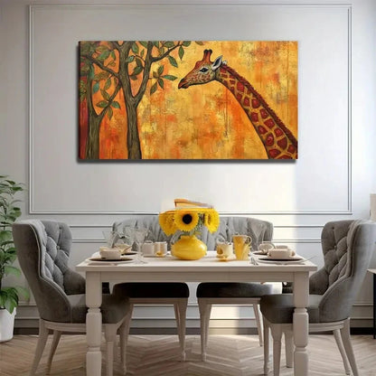 Vibrant Jungle Scene Flowers Wall Art Canvas Office Home Room Framed 120x60cm