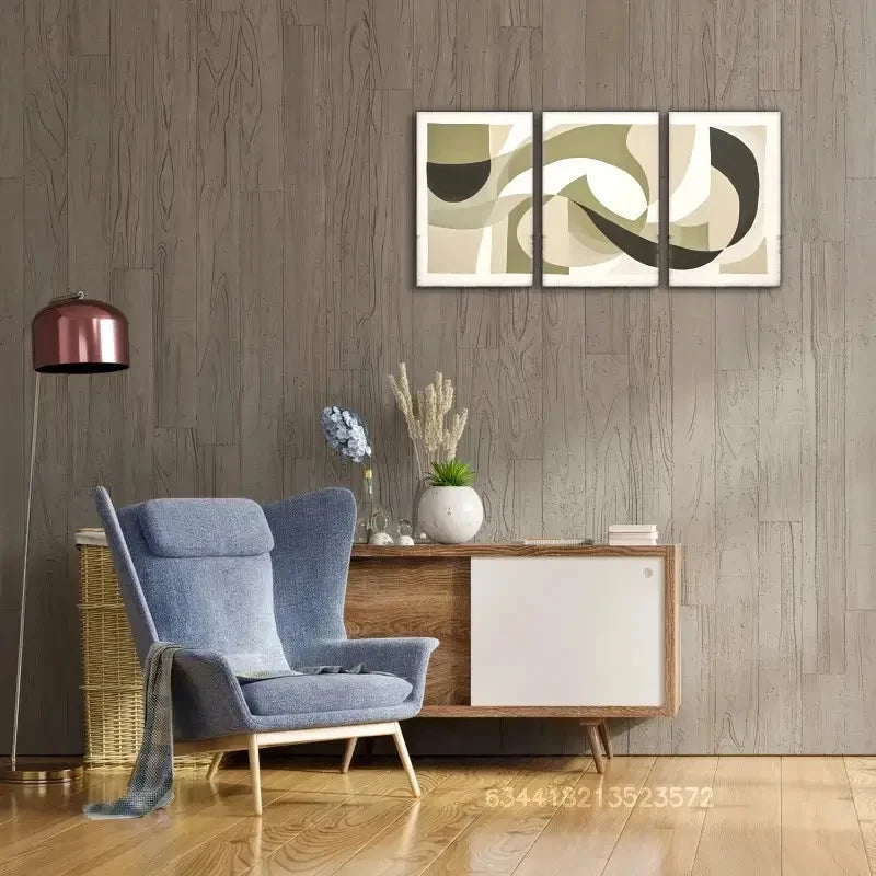 3pcs Abstract style Art Wall Painting Decor Metal Print Ready to Hang Art - Bella Home Decor