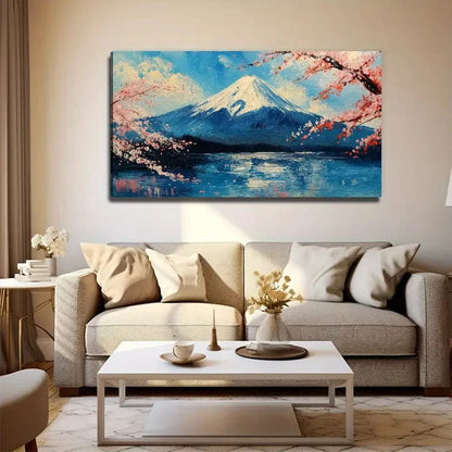 Famous Mount Fuji Decorative Wall Art Canvas Office Home Room Framed 120x60cm