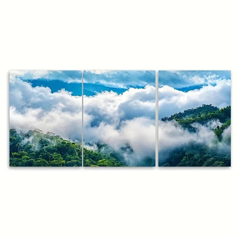 3pcs Montverde Cloud Forest Reserve Travel Wall Art Set Canvas Framed 40x60cm – High Quality Print 100% Australian Made Wall Canvas Ready to Hang