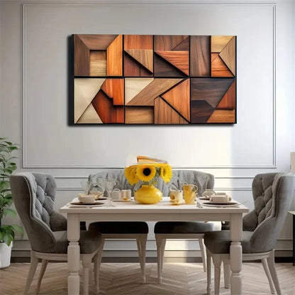 Abstract Geometric Décor Wall Art Canvas Office Home Room Framed 120x60cm
