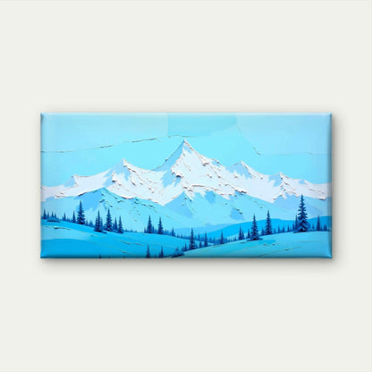 Soft Landscape Illustration Wall Art Canvas Office Home Room Framed 120x60cm
