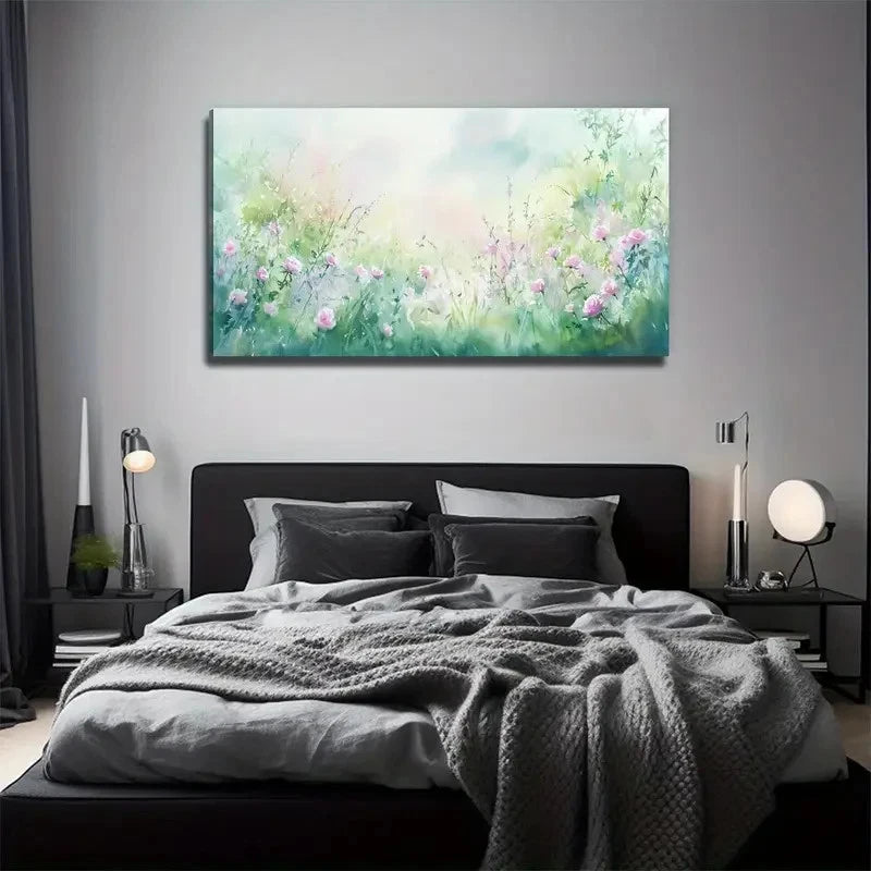 Large Floral Tree Perfect Wall Art Canvas Office Home Room Framed 120x60cm