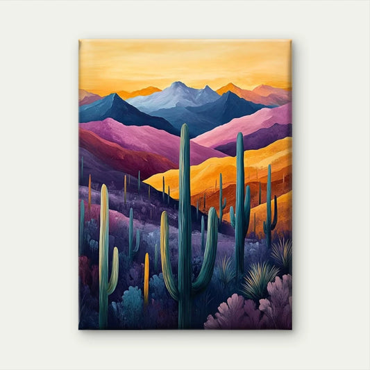 Southwest Desert Landscape 60x90cm Metal Print Ready to Hang