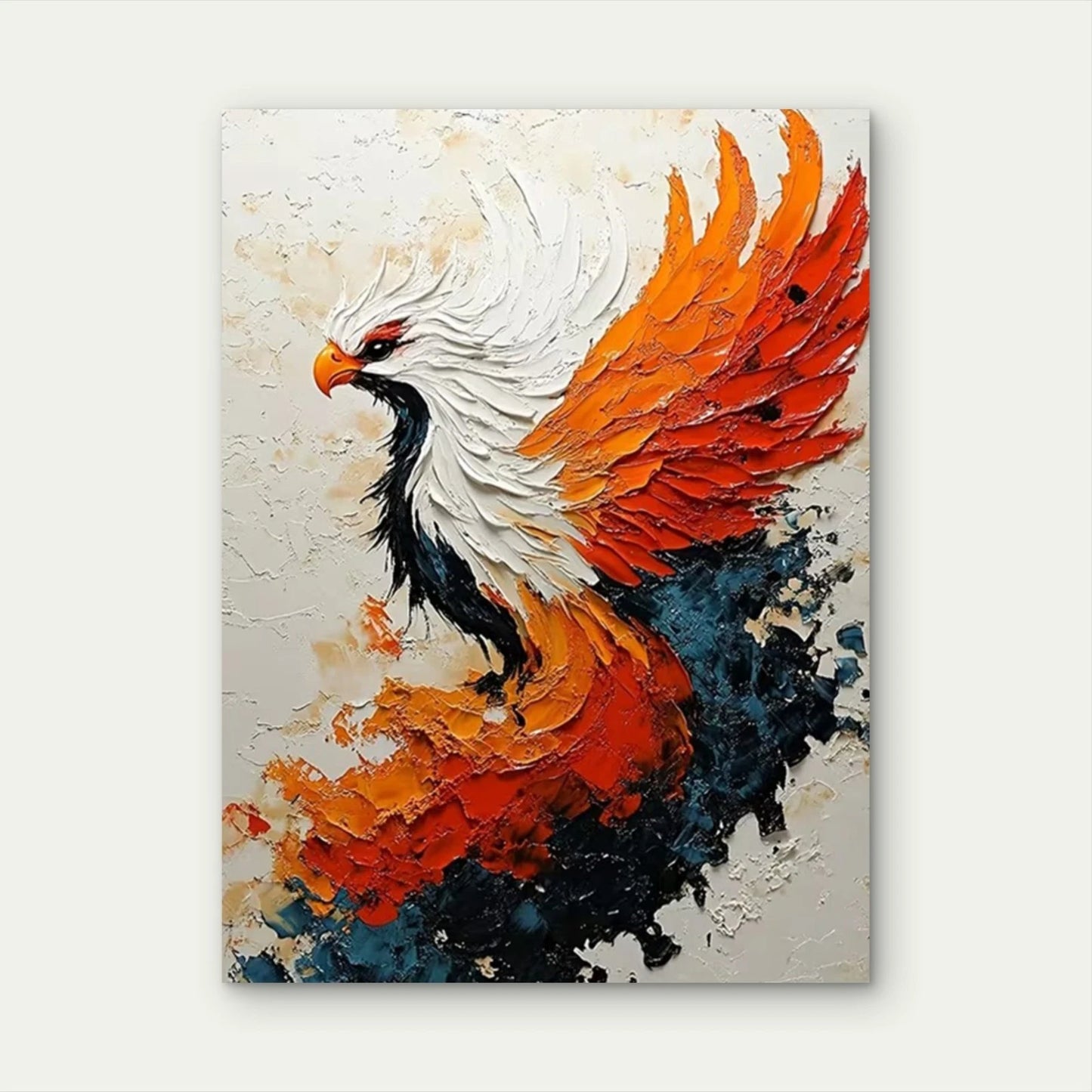 Majestic Phoenix Rising 60x90cm Metal Print Ready to Hang