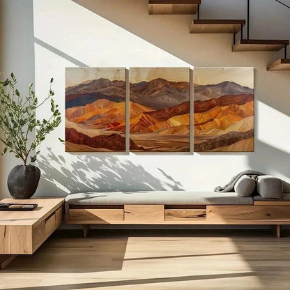 3pcs Mountain Landscape Natural Beauty Wall Art Set Canvas Framed 60x90cm - High Quality Print 100% Australian Made Wall Canvas Ready to Hang - Bella Home Decor