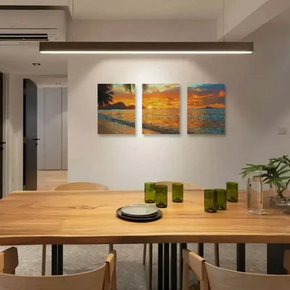 3pcs Sunset & Sea View Wall Art Canvas Unframed - High Quality Print 100% Australian Made Wall Canvas