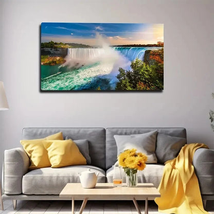 Impressive Nature Landscape Wall Art Canvas Office Home Room Framed 120x60cm