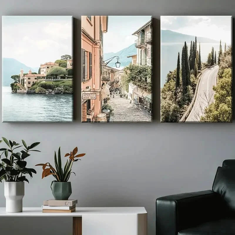 3pcs Modern Rustic Farmhouse Style Spring & Summer Metal Print Ready to Hang Art - Bella Home Decor