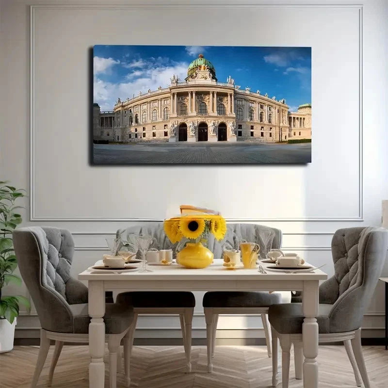 Historical Architecture Wall Art Canvas Office Home Room Framed 120x60cm