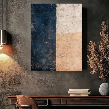 Beautiful Modern Abstract Vintage Painting 40x60cm Metal Print Ready to Hang - Bella Home Decor
