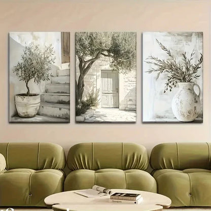 3pcs Library, Office, Cafe, Bar – Abstract Wall Art Canvas Wall Art Set Canvas Unframed – High Quality Print 100% Australian Made Wall Canvas