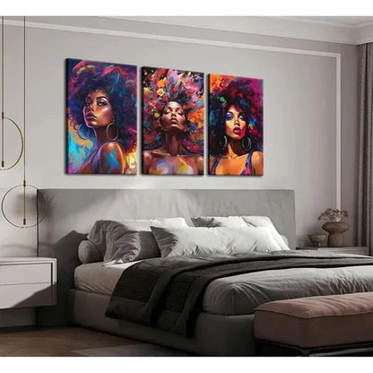 3pcs Modern Abstract Graffiti Paintings Wall Art Set Canvas Unframed - High Quality Print 100% Australian Made Wall Canvas