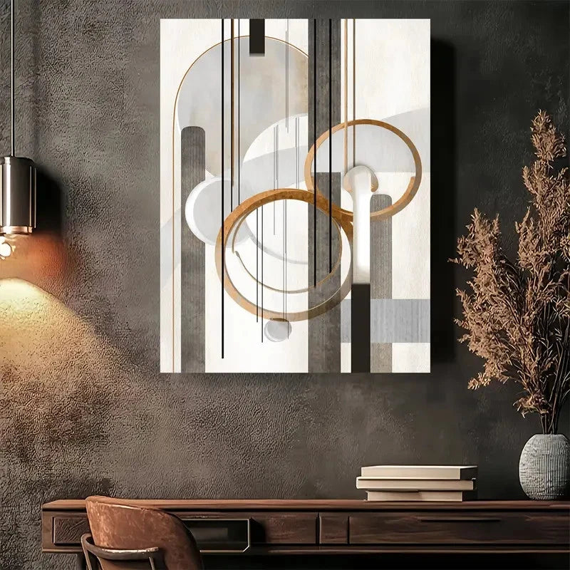Beautiful Modern Abstract Minimalist Painting 40x60cm Metal Print Ready to Hang - Bella Home Decor