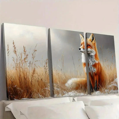 3pcs Wildlife Art Detailed Nature Scene NS     Wall Art Set Canvas Framed 60x90cm - High Quality Print 100% Australian Made Wall Canvas Ready to Hang - Bella Home Decor