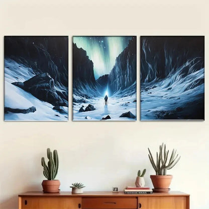 3pcs Deep Immersion in Wilderness Scenes Metal Print Ready to Hang Art - Bella Home Decor