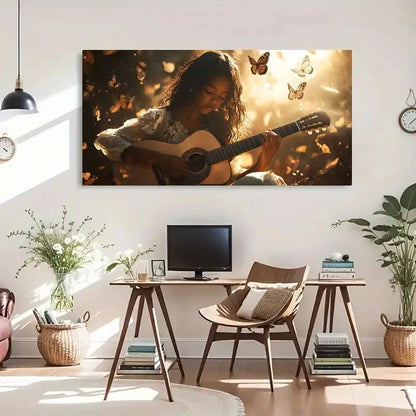 Serene Winter Landscape Snow Wall Art Canvas Office Home Room Framed 120x60cm - Bella Home Decor