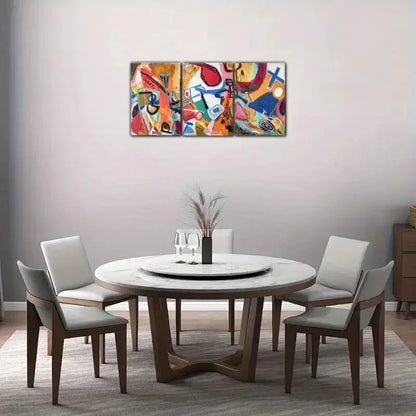 3pcs Impressionist Art Decorative Posters Decor Metal Print Ready to Hang Art