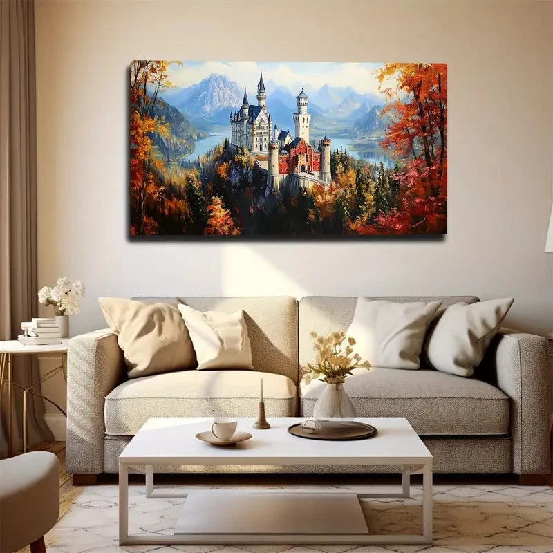 Vibrant Autumn Colors Wall Art Canvas Office Home Room Framed 120x60cm
