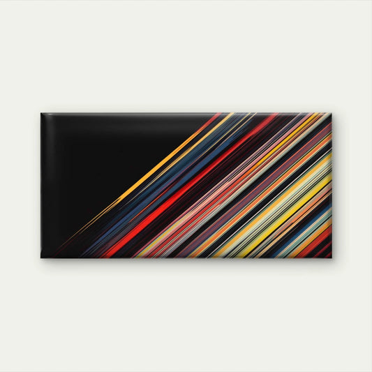 Abstract Diagonal Lines Wall Art Canvas Office Home Room Framed 120x60cm