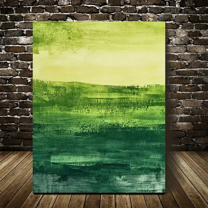 Beautiful Depicting a Green Water Grassland 40x60cm Metal Print Ready to Hang