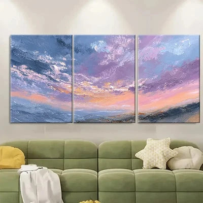 3pcs Sunrise Ocean Landscape Coastal Scene Wall Art Set Canvas Framed 40x60cm - High Quality Print 100% Australian Made Wall Canvas Ready to Hang