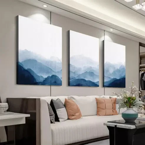 3pcs Abstract Art Canvas Unframed - High Quality Print 100% Australian Made Wall Canvas - Bella Home Decor