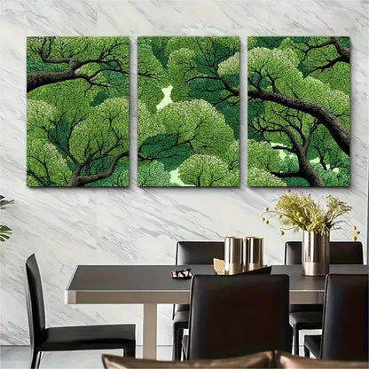 3pcs Nature-Inspired Botanical Colorful Perfect Wall Art Set Canvas Framed 50x70cm - High Quality Print 100% Australian Made Wall Canvas Ready to Hang