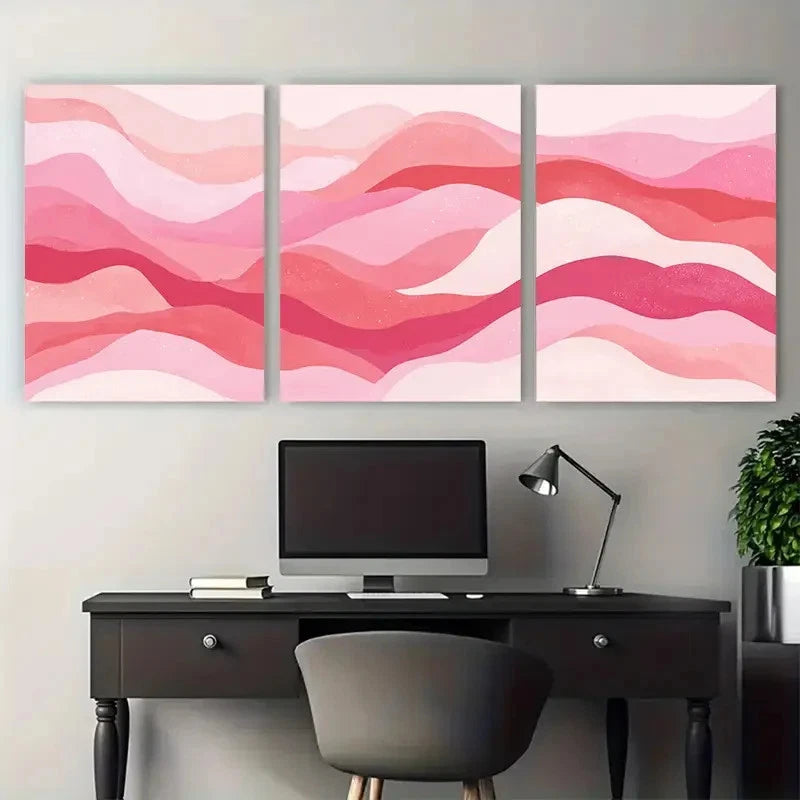 3pcs Minimalist Typography Aesthetic Perfect Wall Art Set Canvas Framed 40x60cm - High Quality Print 100% Australian Made Wall Canvas Ready to Hang